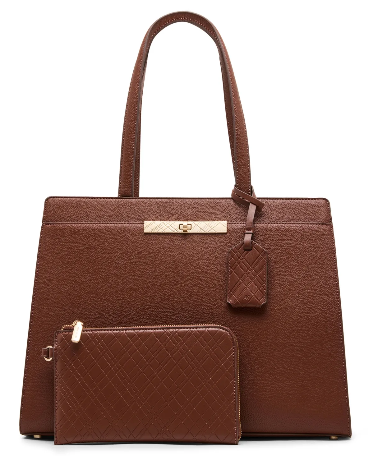 Large Laptop Compatible Tote Handbag by Anne Klein