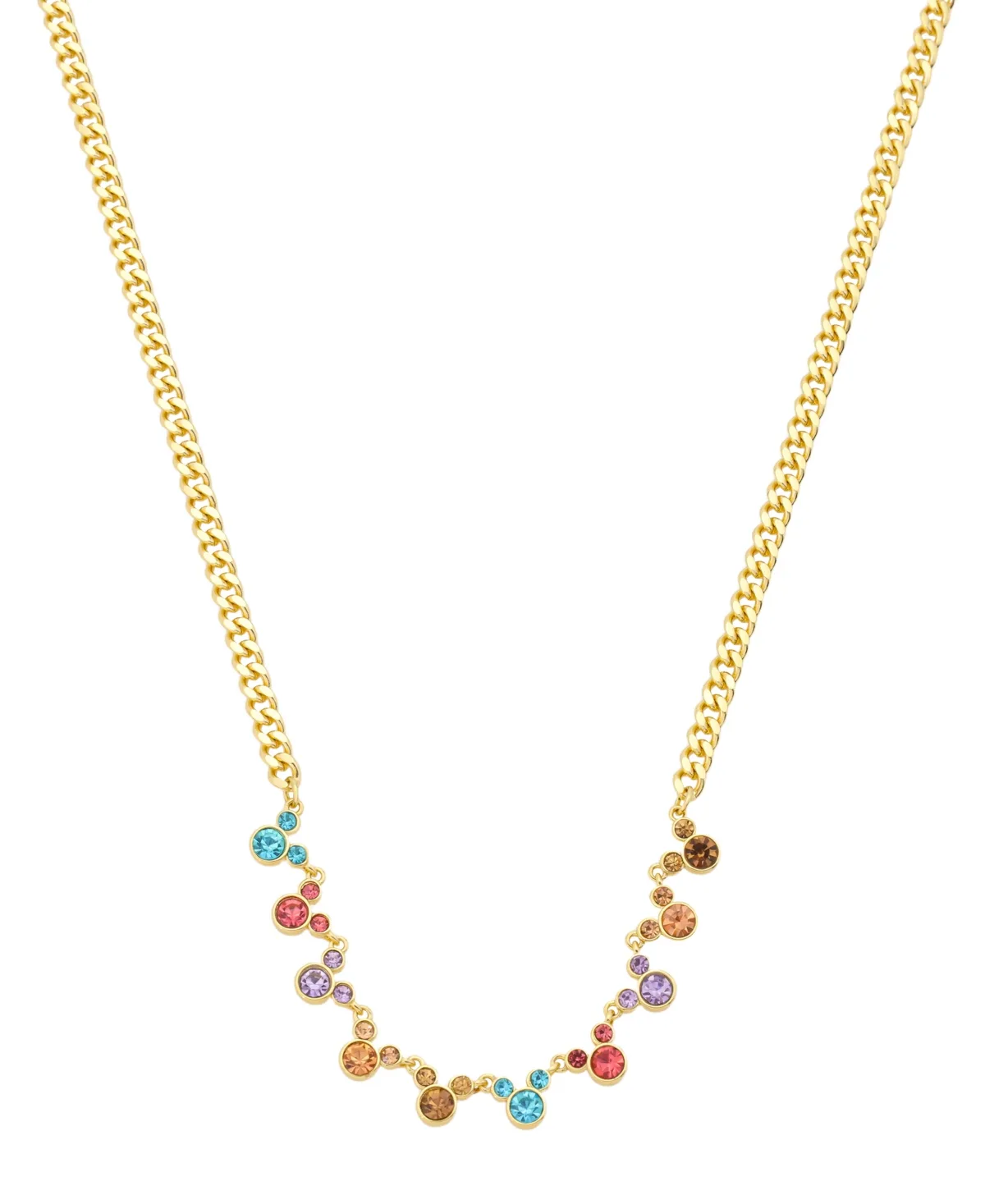 Disney Crystal Gold-Tone Mickey Mouse Pendant Necklace by Disney