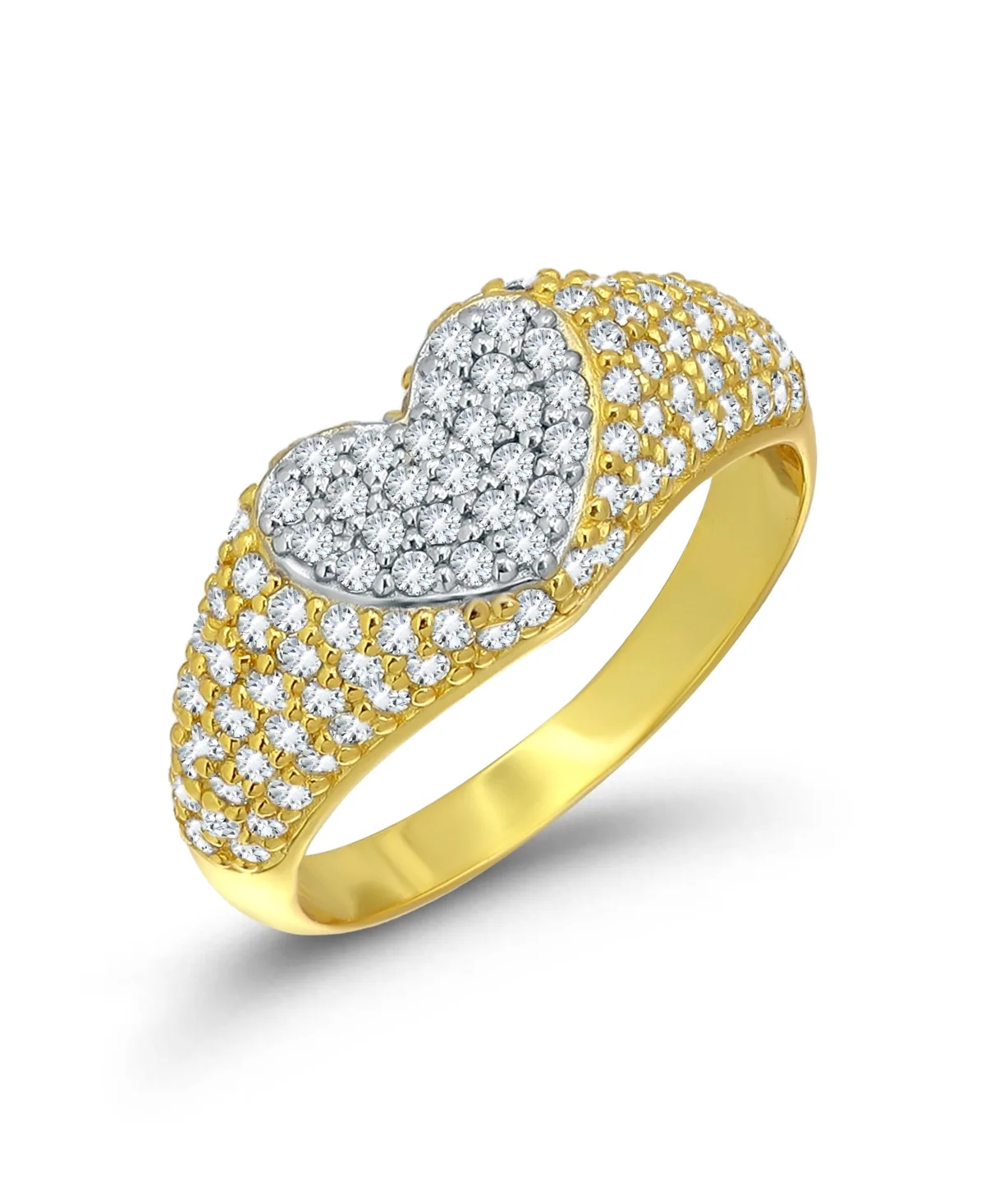 Cubic Zirconia Two-Tone Heart Ring by Macy's