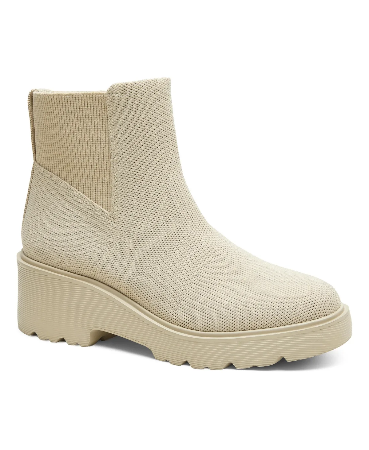 Everly Round-Toe Chunky-Platform Slip-On Boots by Vivaia