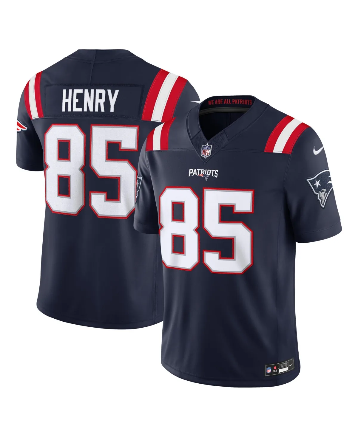 New England Patriots Hunter Henry Vapor F.u.s.e. Stitched Limited Jersey by Nike