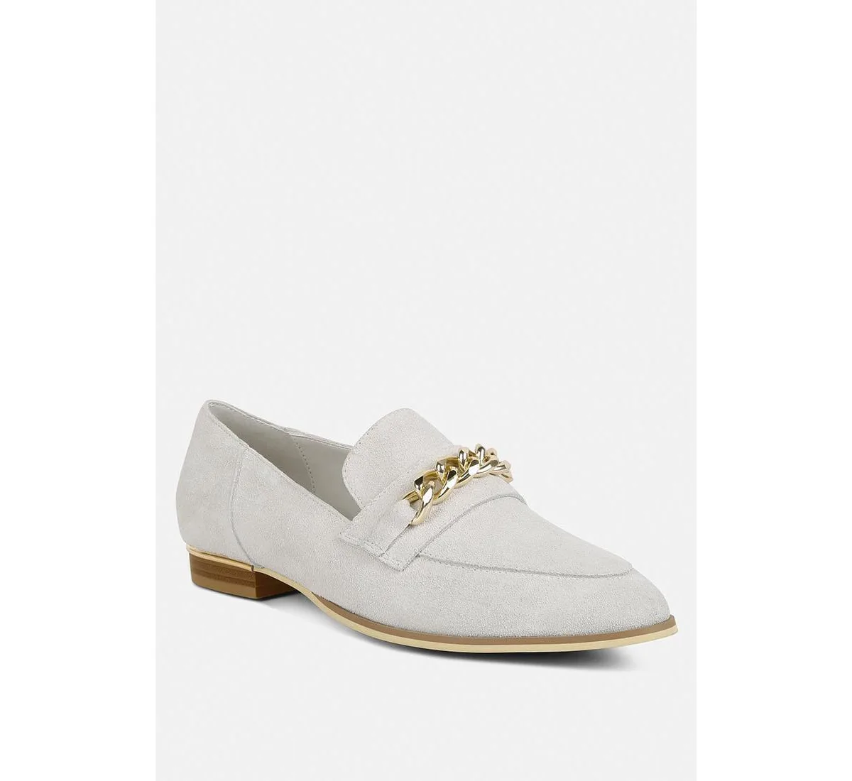 Ricka Chain Embellished Loafers by Rag & Co