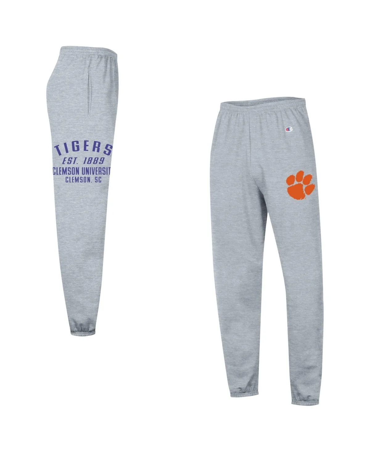 Clemson Tigers Power Blend Banded Fleece Sweatpants by Champion