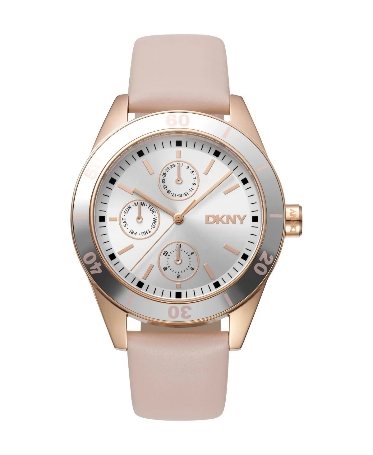 Quartz Active Leather Strap Watch, 38 mm