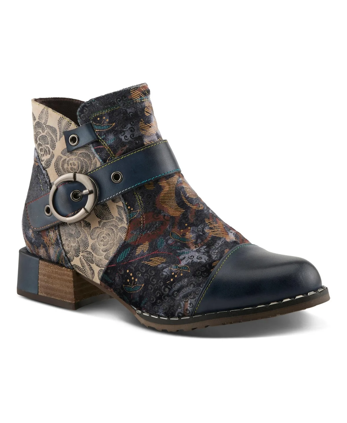 L'Artiste Spring Step Sipperb Bootie with Hand-Painted Design by Lartiste