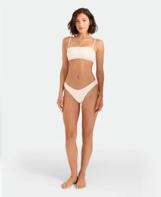 Low Tide Bandeau Neck Bikini Top Pull on Bottoms by Volcom