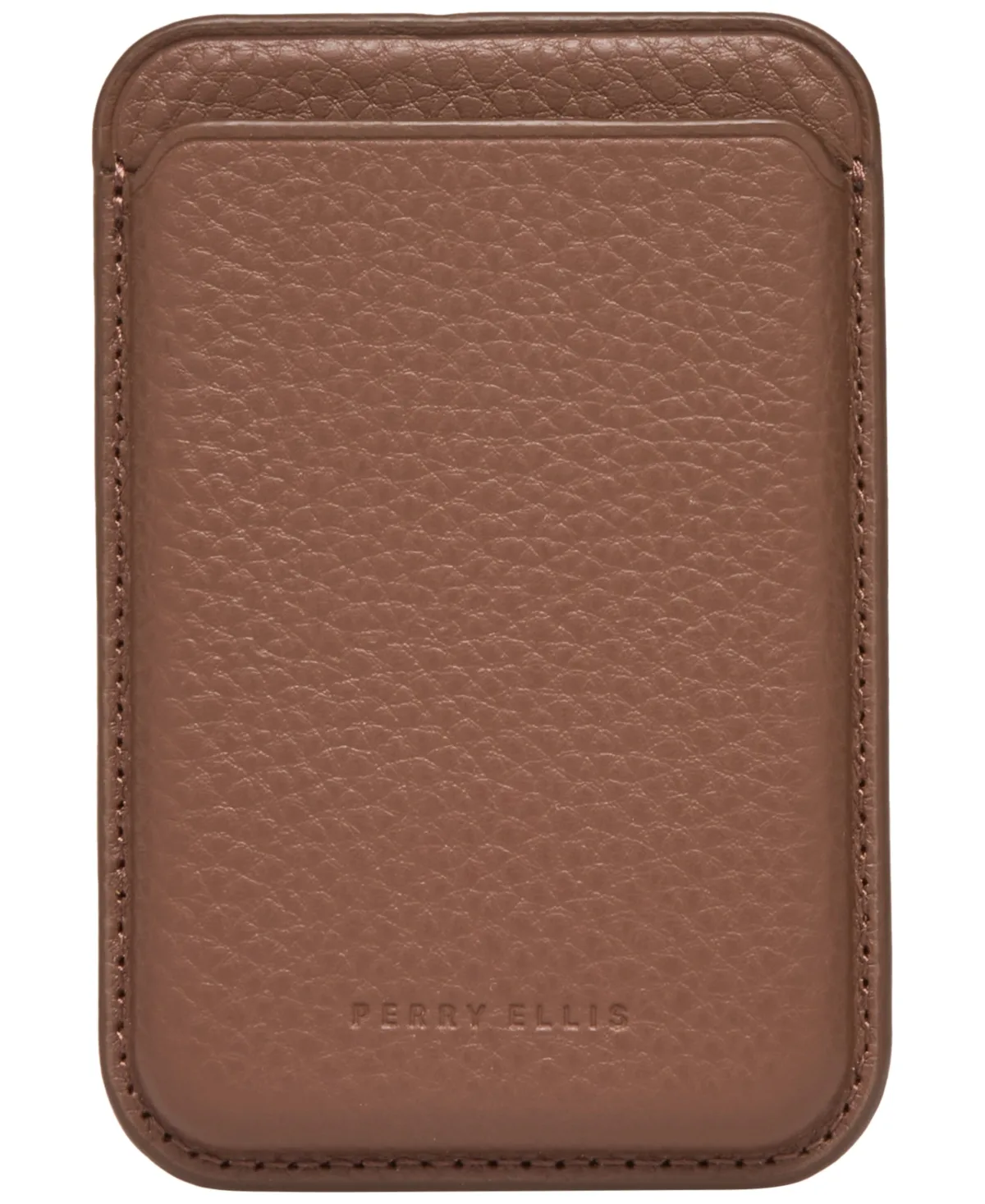 Perry Ellis Portfolio MagSafe Pebbled Leather Card Case by Perry Ellis