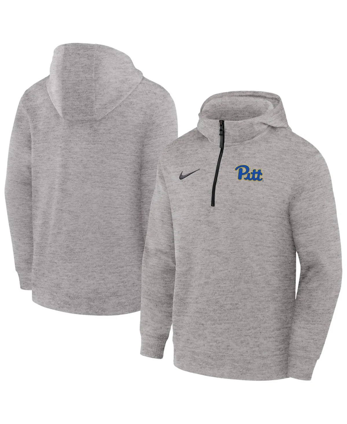 Pitt Panthers Coaches Half-Zip Hooded Pullover Hoodie by Nike