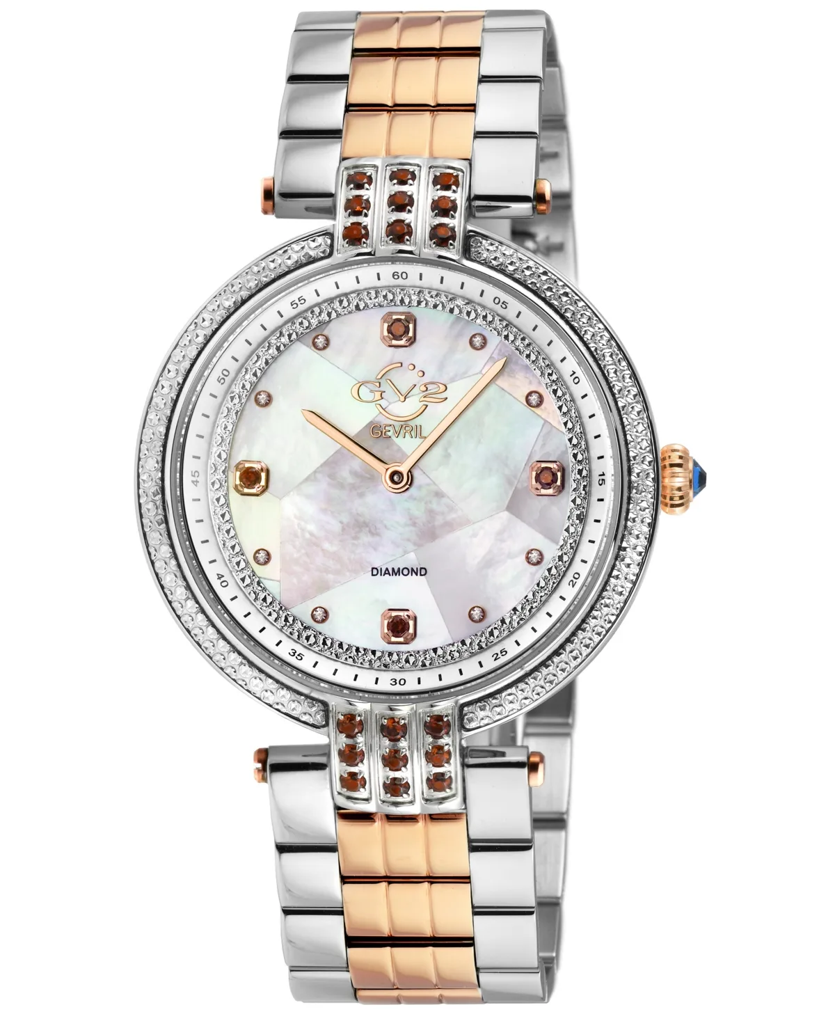 GV2 by Gevril Matera Swiss Quartz Two-Tone Stainless Steel Watch 35mm by Gv2 by Gevril