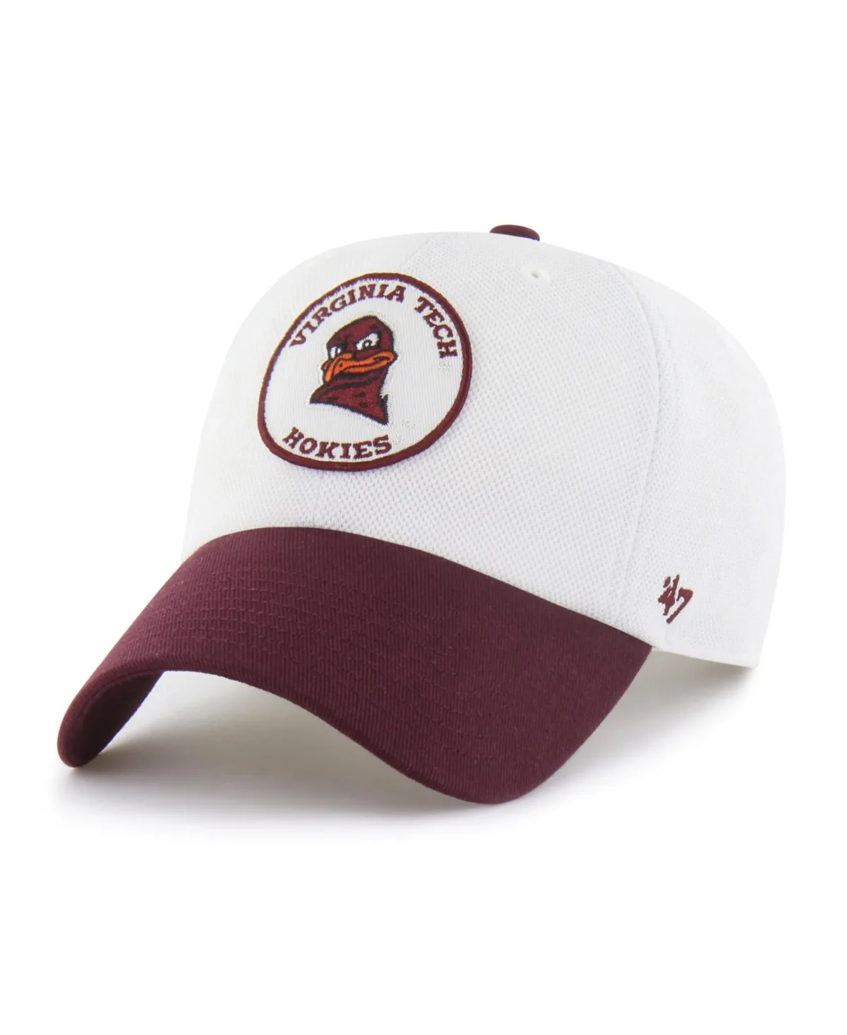 Virginia Tech Hokies Clean Up Adjustable Pique Baseball Cap by 47 Brand