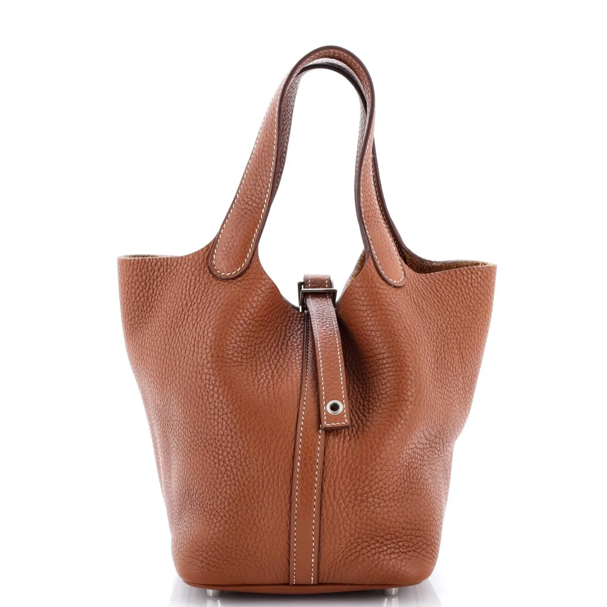 Pre-Owned Hermes Pm Picotin Lock Bag Clemence