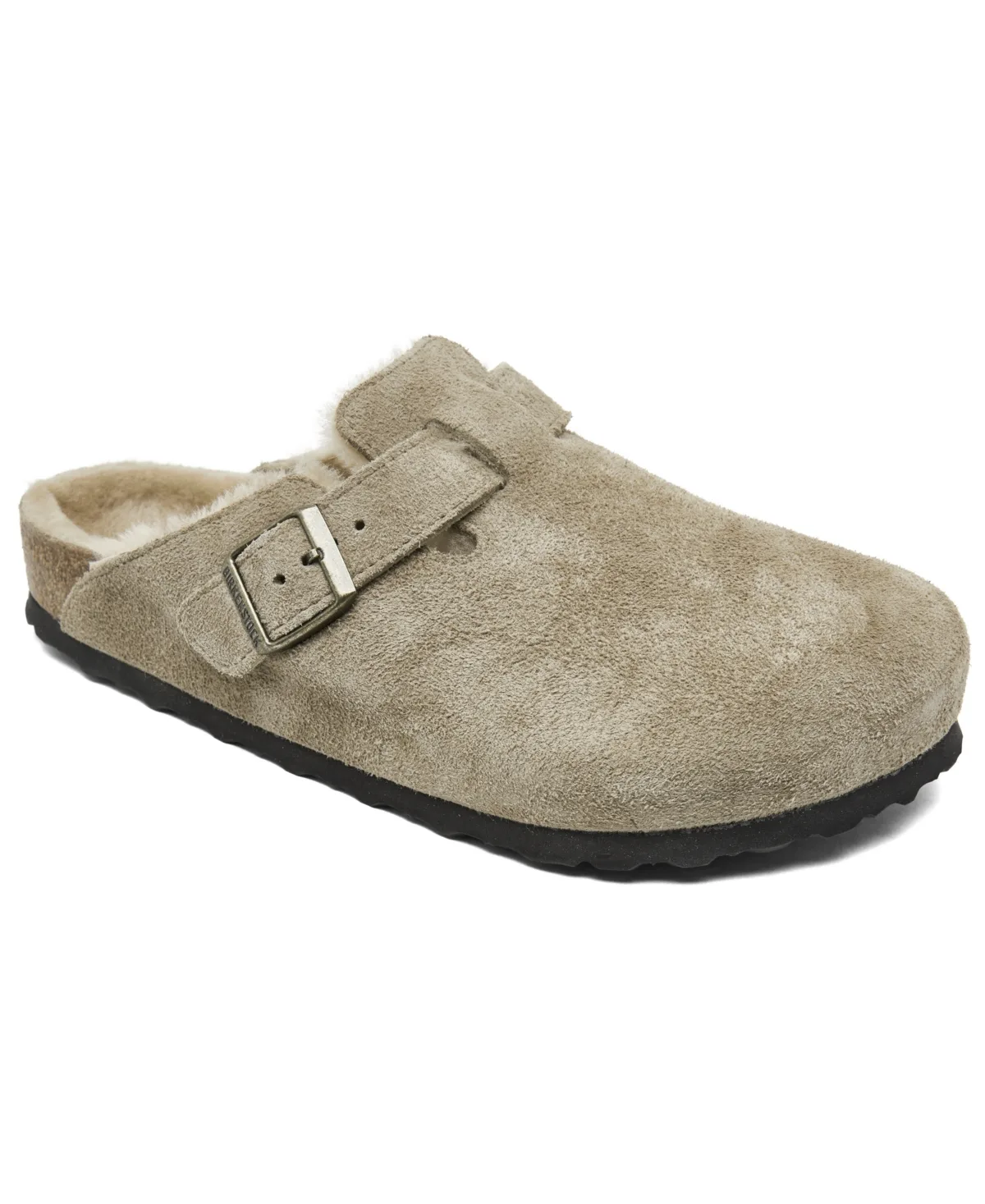Boston Shearling Suede Leather Clogs by Birkenstock