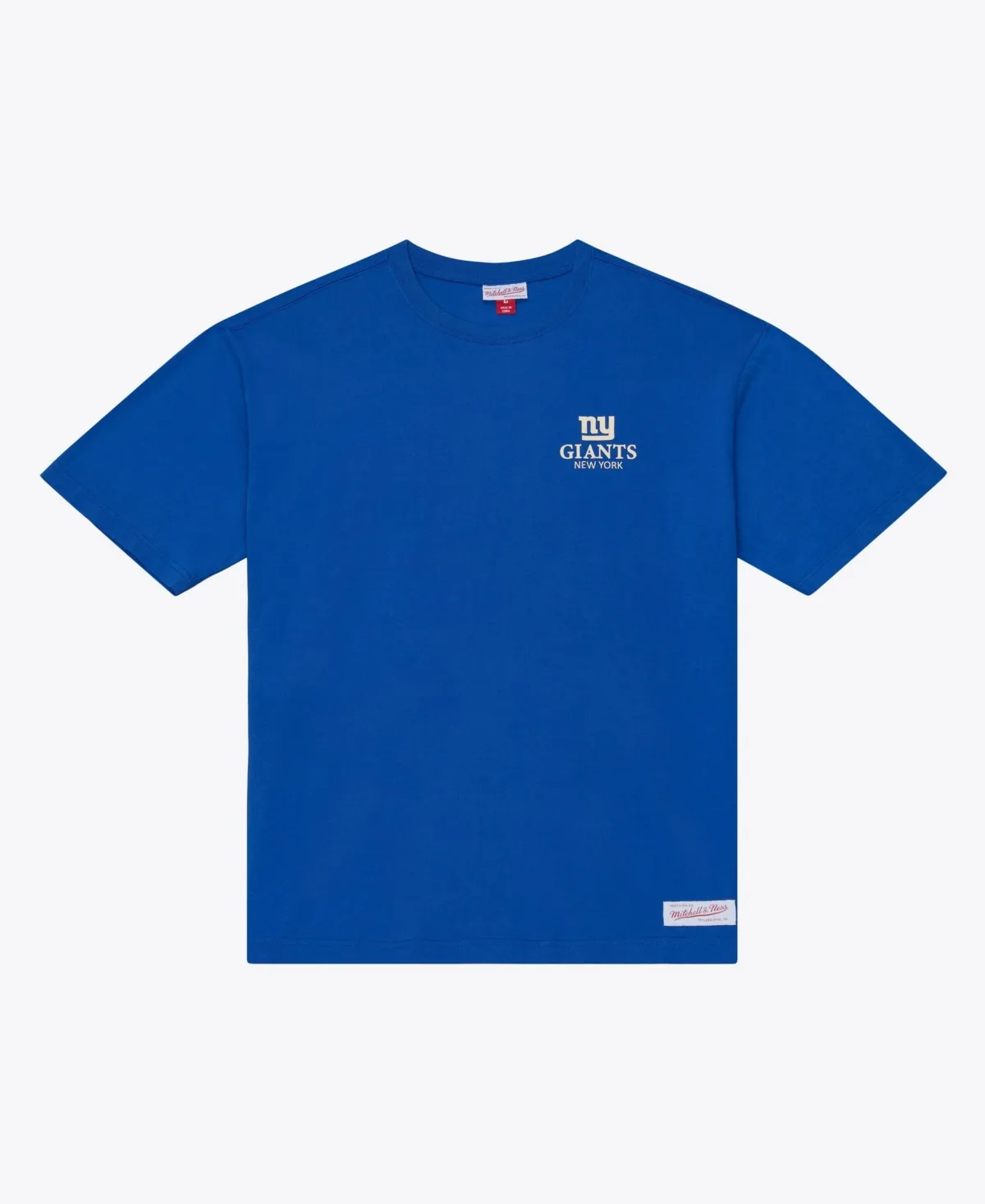 New York Giants Core Essentials Crew-Neck Short-Sleeve Cotton T-Shirt by Mitchell & Ness