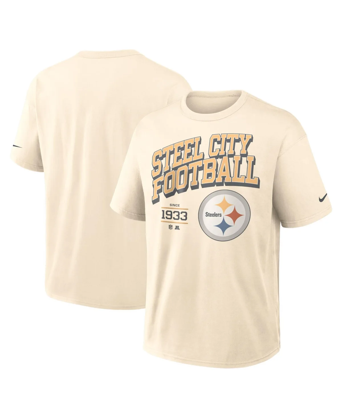 Vintage Mod Blown Away Max90 Pittsburgh Steelers Screen Print T-Shirt by Nike
