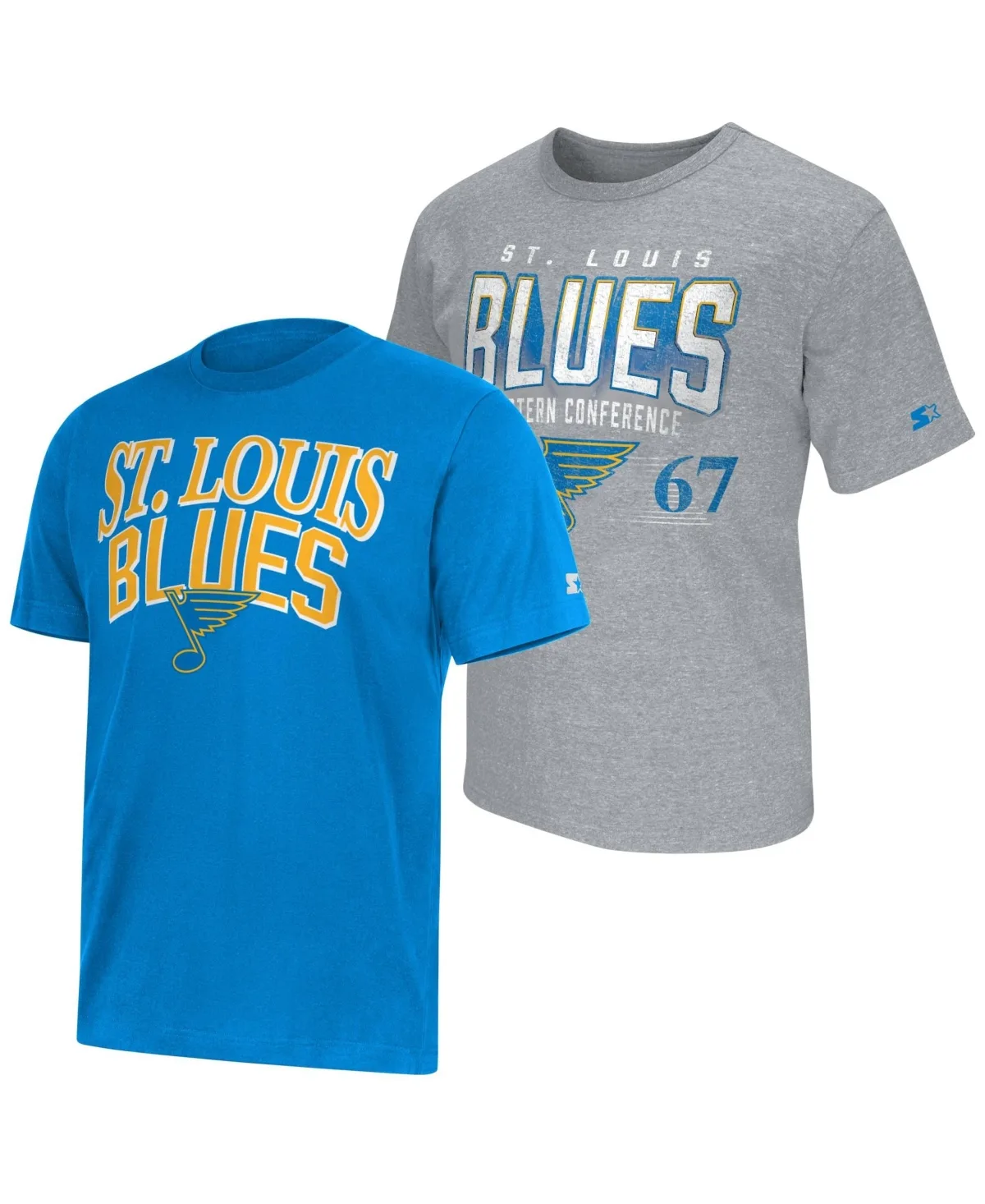 St. Louis Blues Distressed T-Shirt, 2-Piece Set by Starter