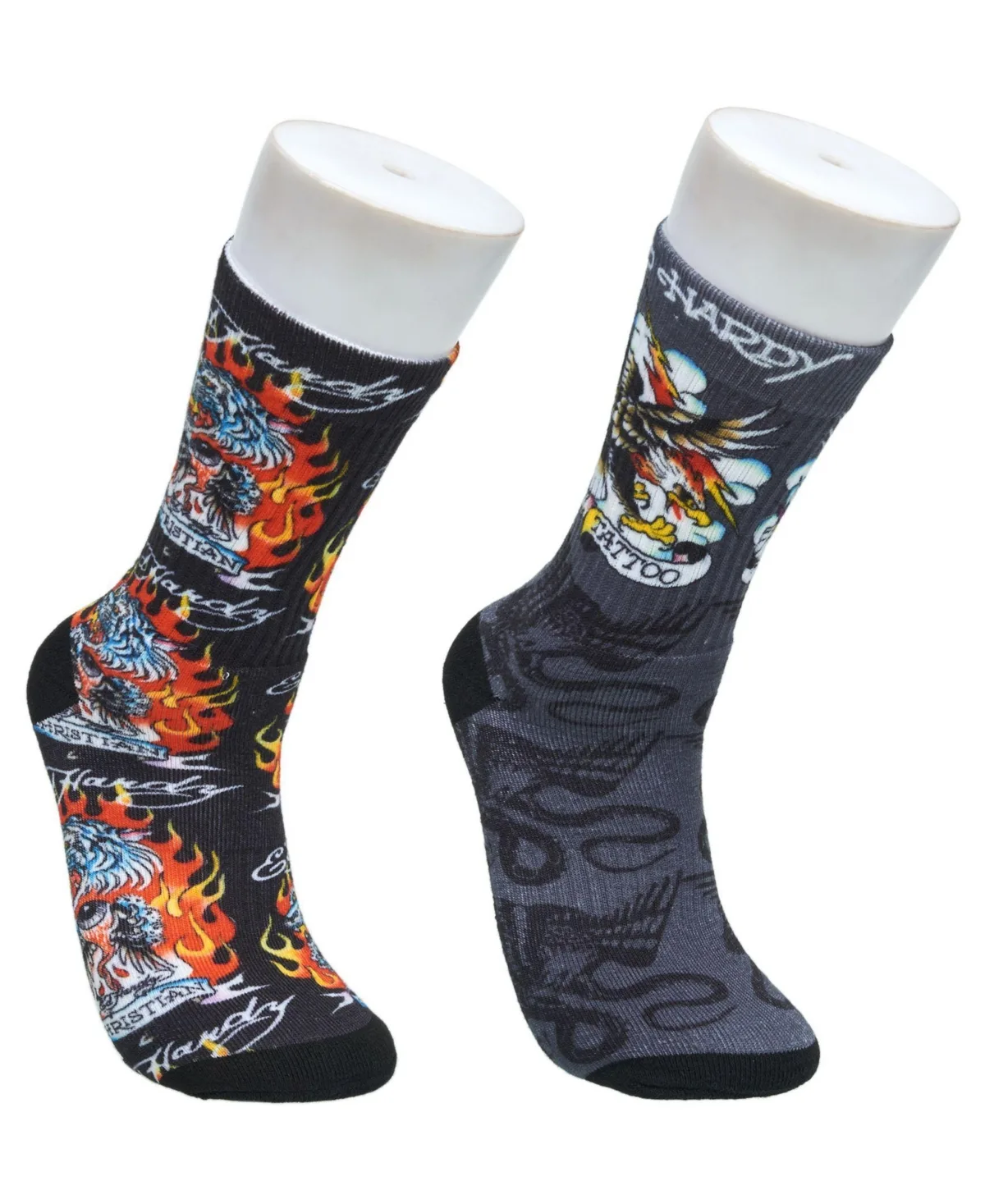 Bird 360 Print Full Cushion Crew Sock 2-Pack by Ed Hardy