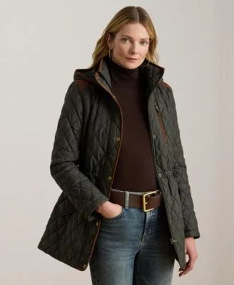 Hooded Anorak Quilted Coat by Ralph Lauren