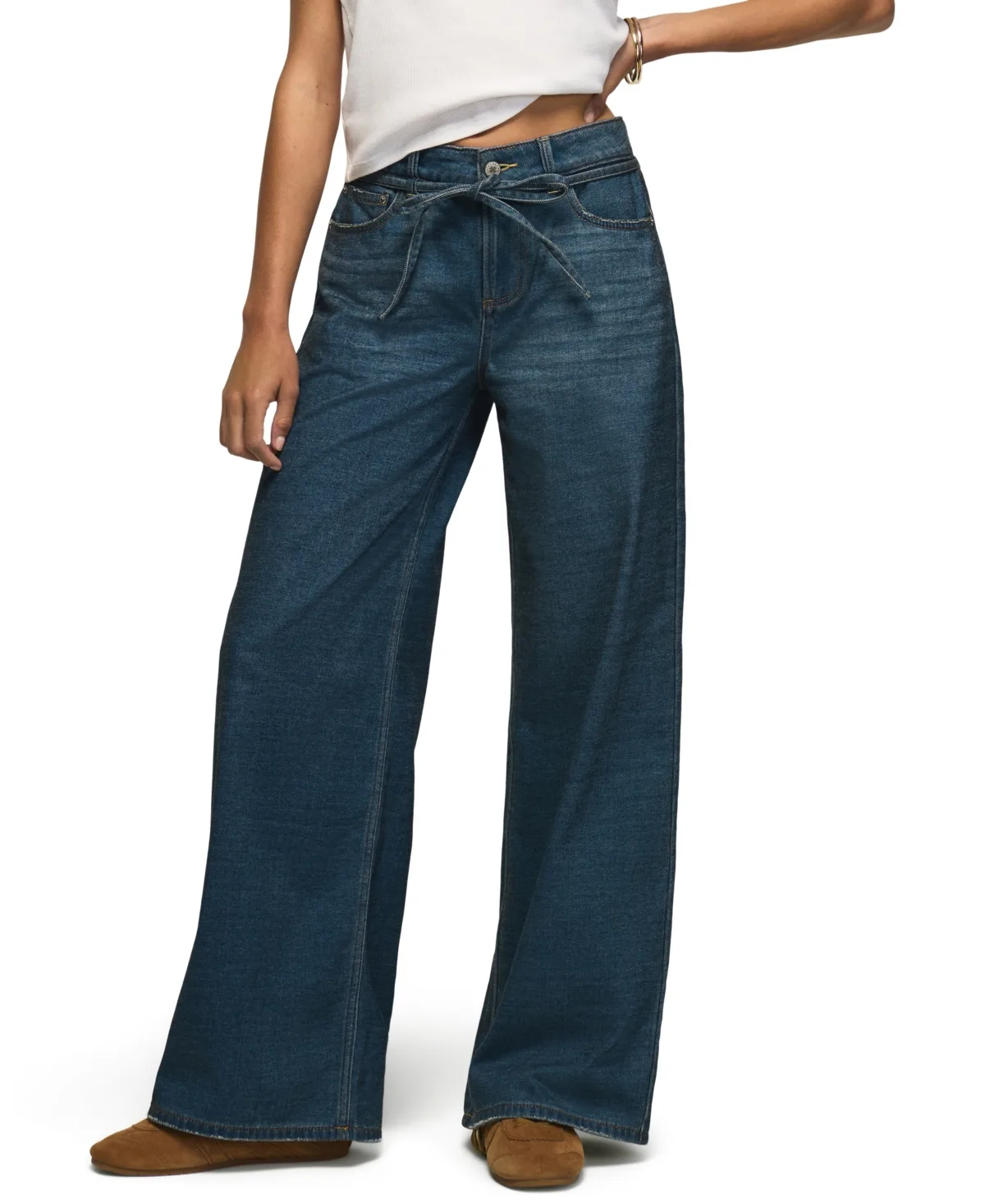 Liquid Denim Luxe High-Waisted Wide-Leg Jeans by Lucky Brand