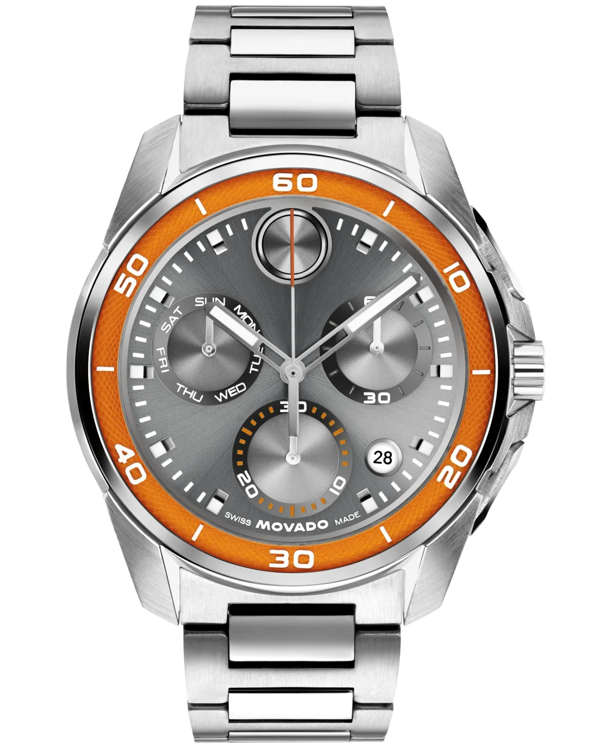 Bold Verso S Swiss Quartz Chrono Stainless Steel Watch 44mm