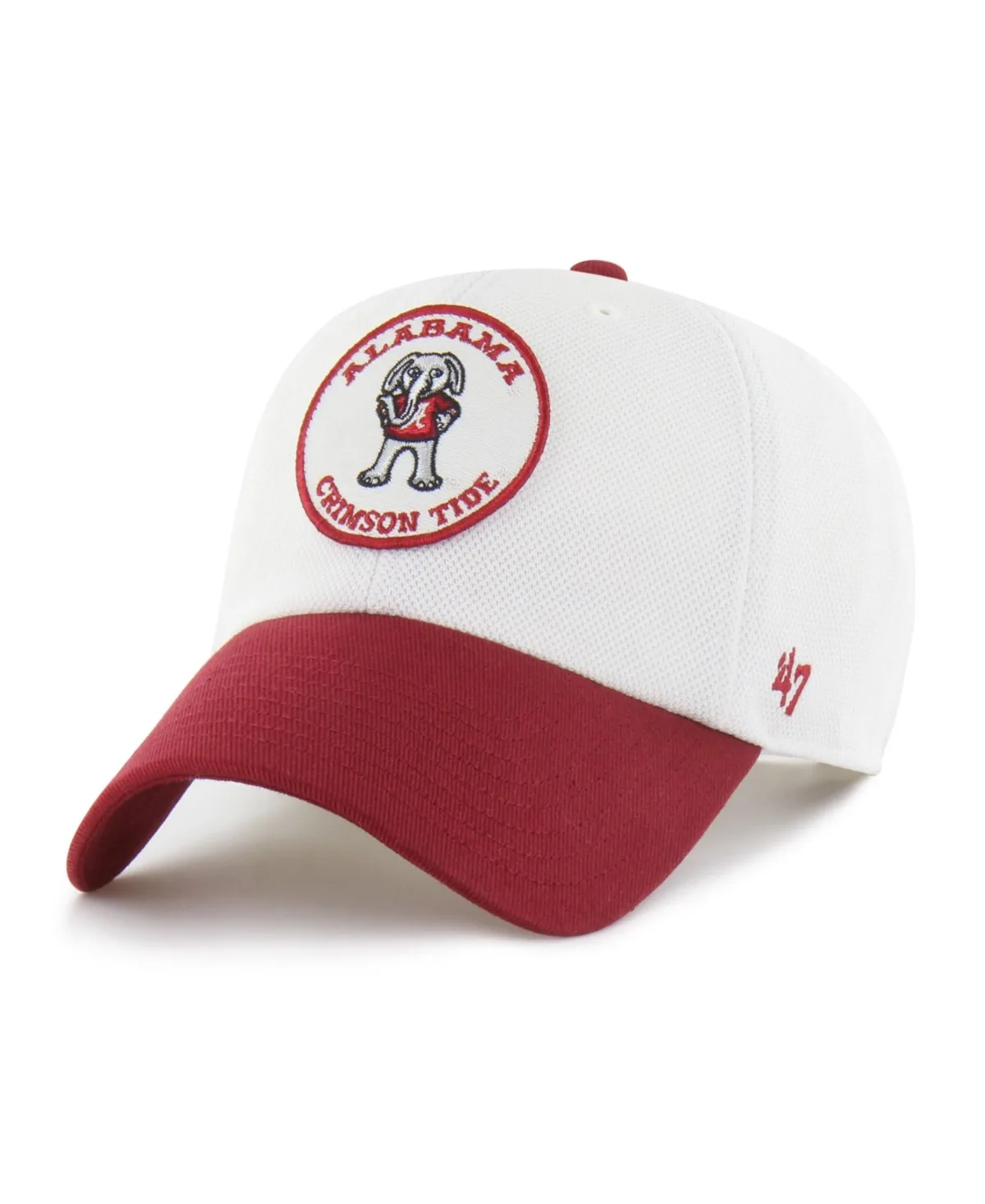 Alabama Crimson Tide Clean Up Low-Crown Pique Adjustable Hat by 47 Brand