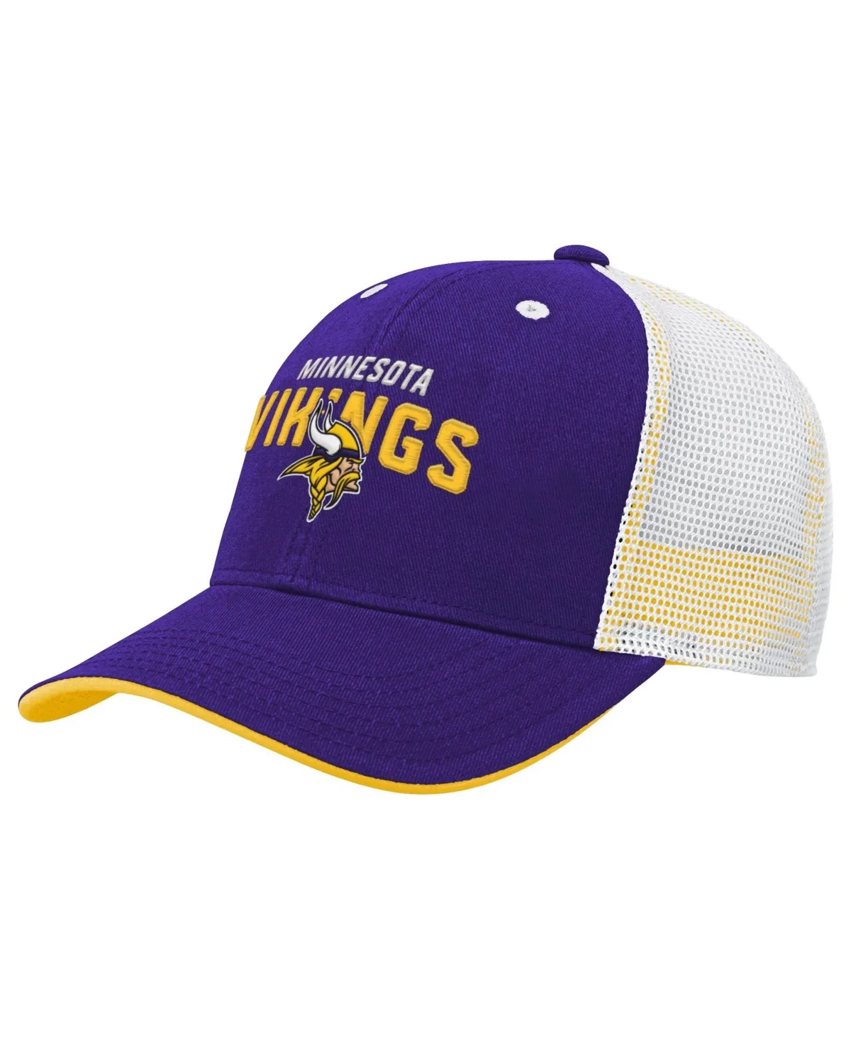 Preschool Core Lockup Minnesota Vikings Trucker Adjustable Baseball Cap by Outerstuff
