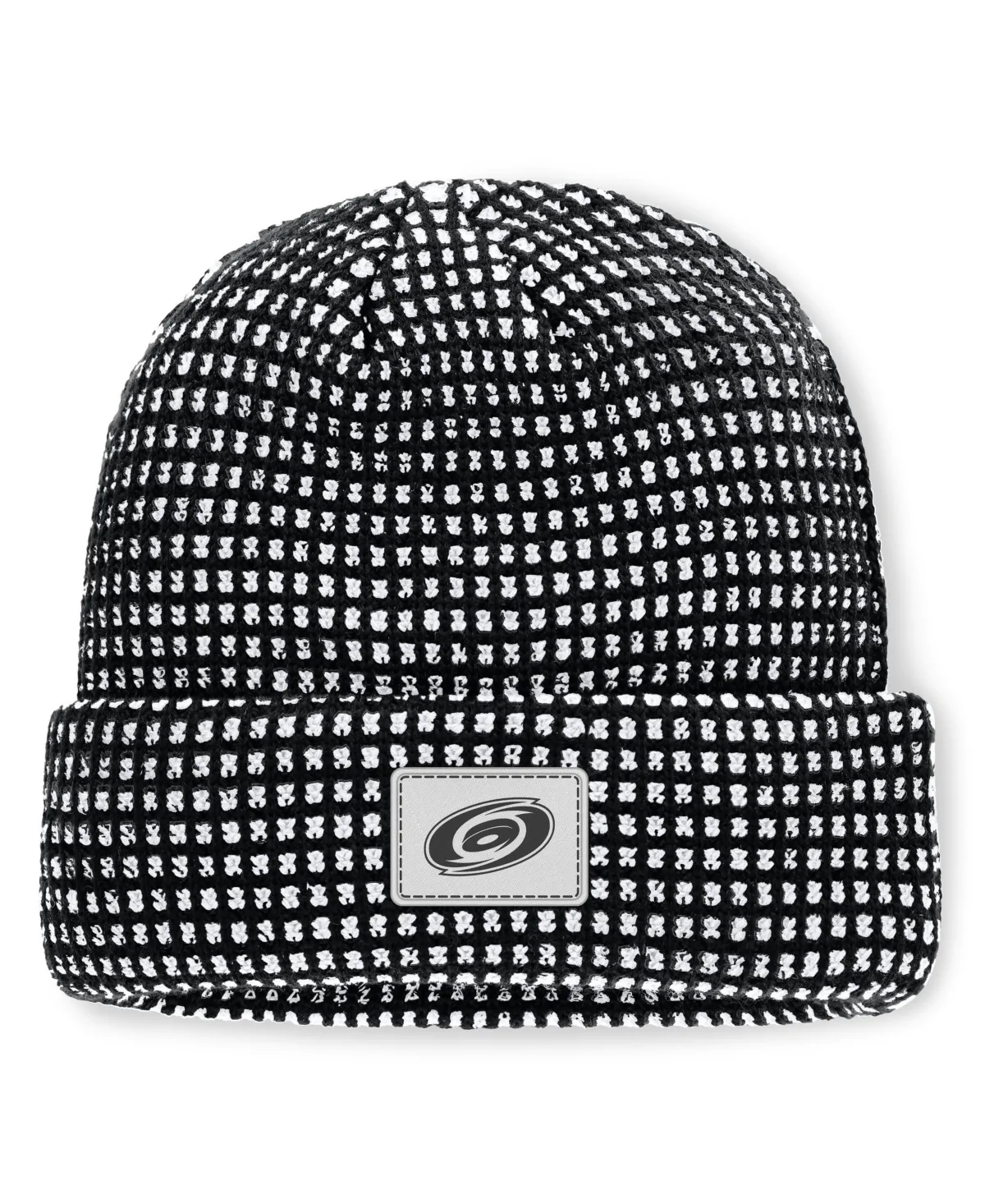 Carolina Hurricanes Fundamental Scheme Ribbed Cuffed Knit Hat by Fanatics