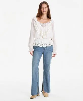 High Rise Side Slit Bootcut Jeans by And Now This