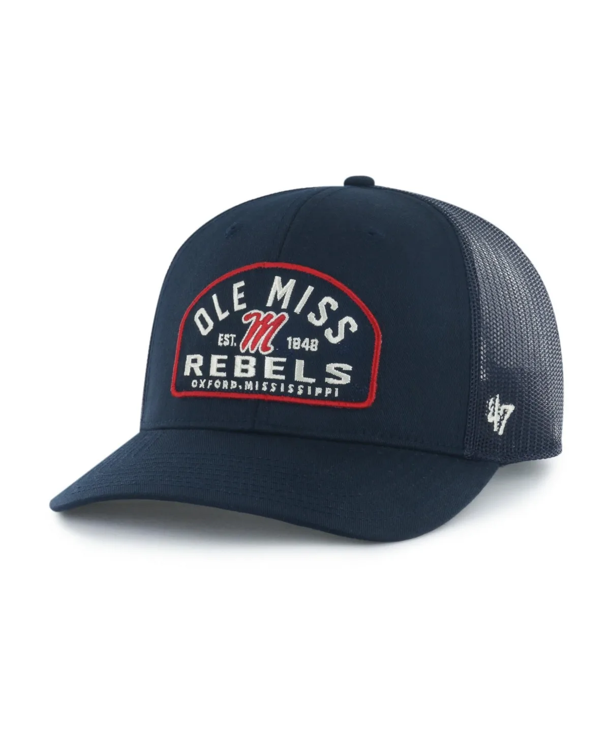 Ole Miss Rebels Leland Trucker Adjustable Hat by 47 Brand