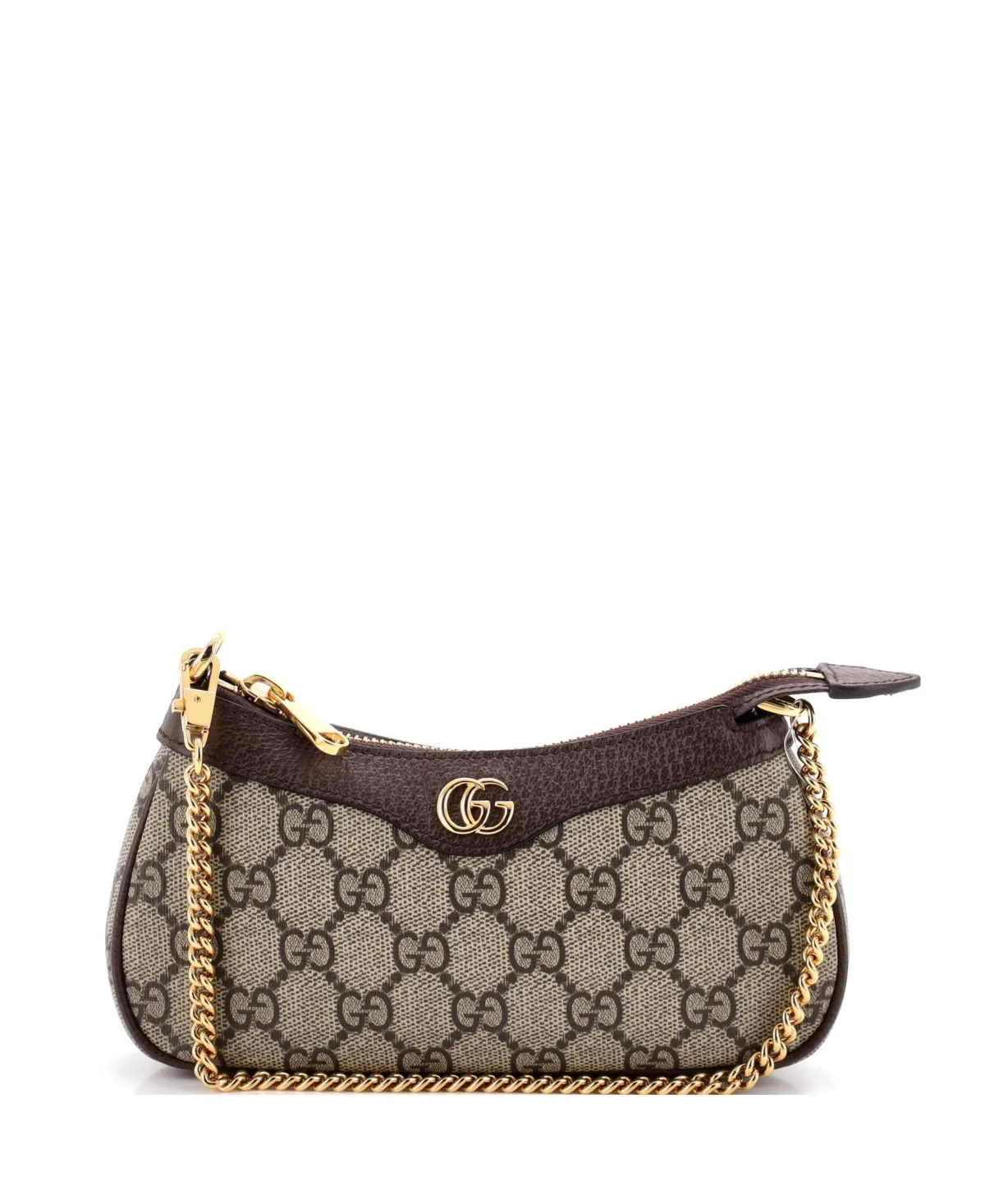Pre-Owned Gucci Mini Ophidia Charm Shoulder Bag Gg Coated Canvas with Leather by Gucci