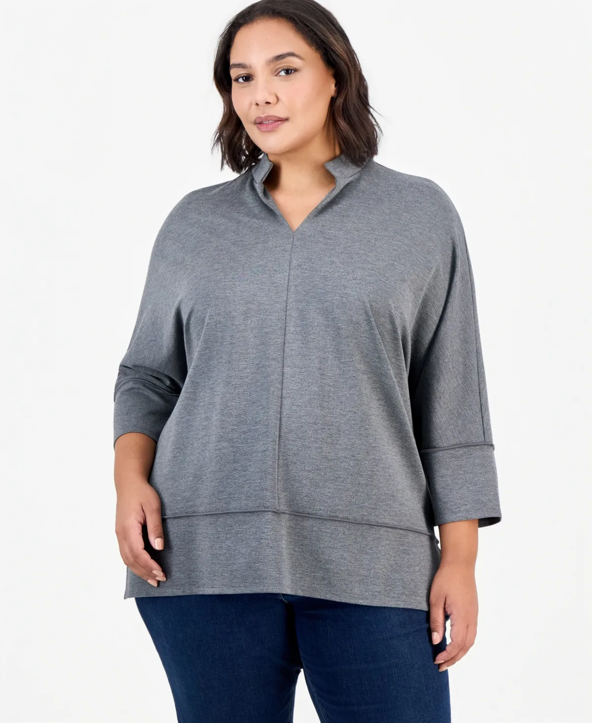 Plus Size V-Neck Top by Jones New York