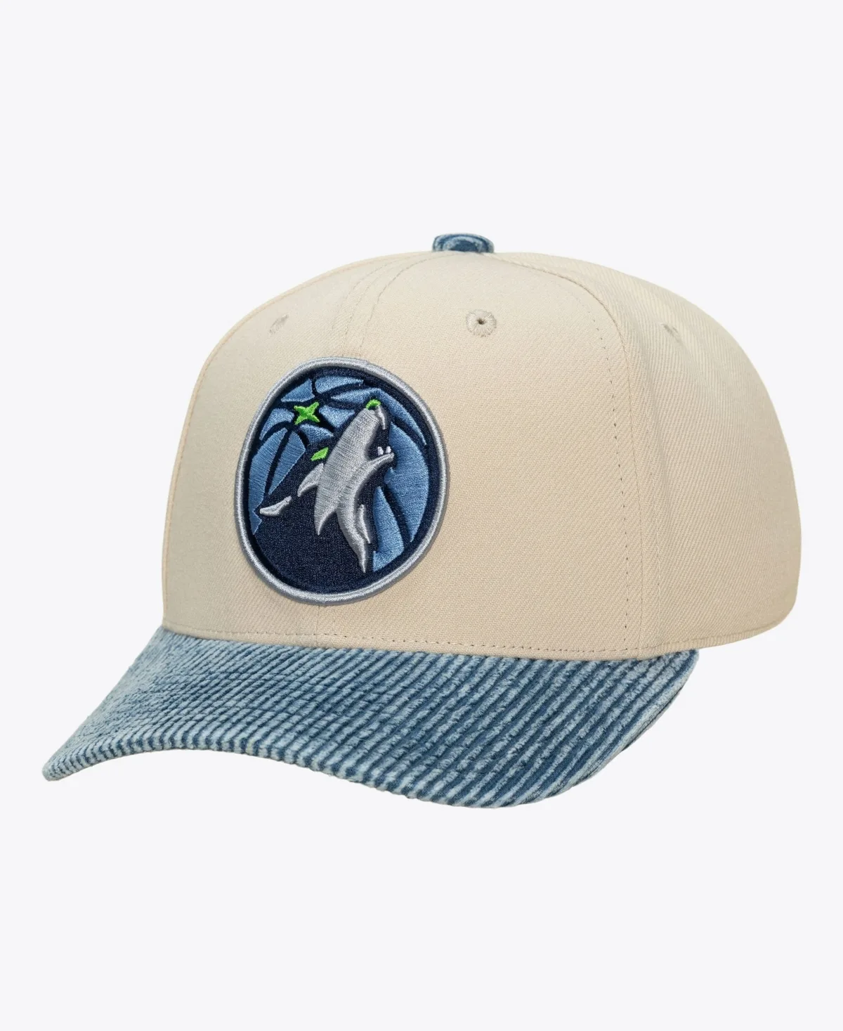 Minnesota Timberwolves Washed Fall Corduroy Snapback Hat by Mitchell & Ness