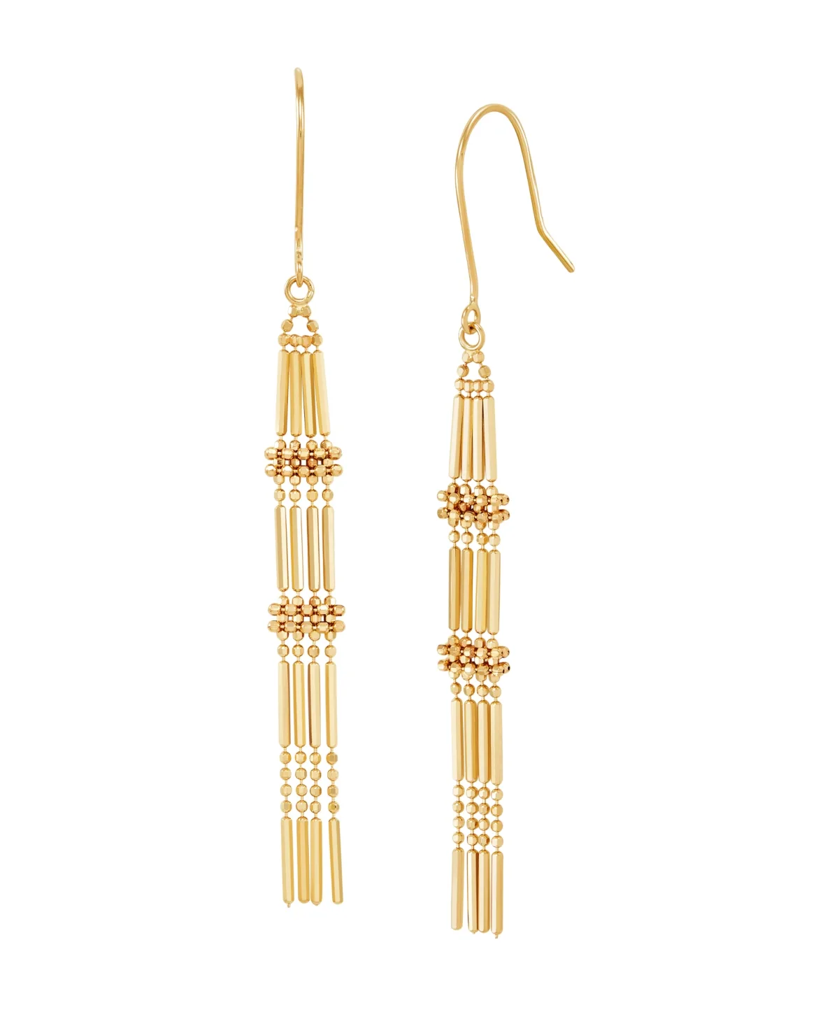 Drop Earrings, 2.5 Drop in 14K Yellow Gold by Macy's