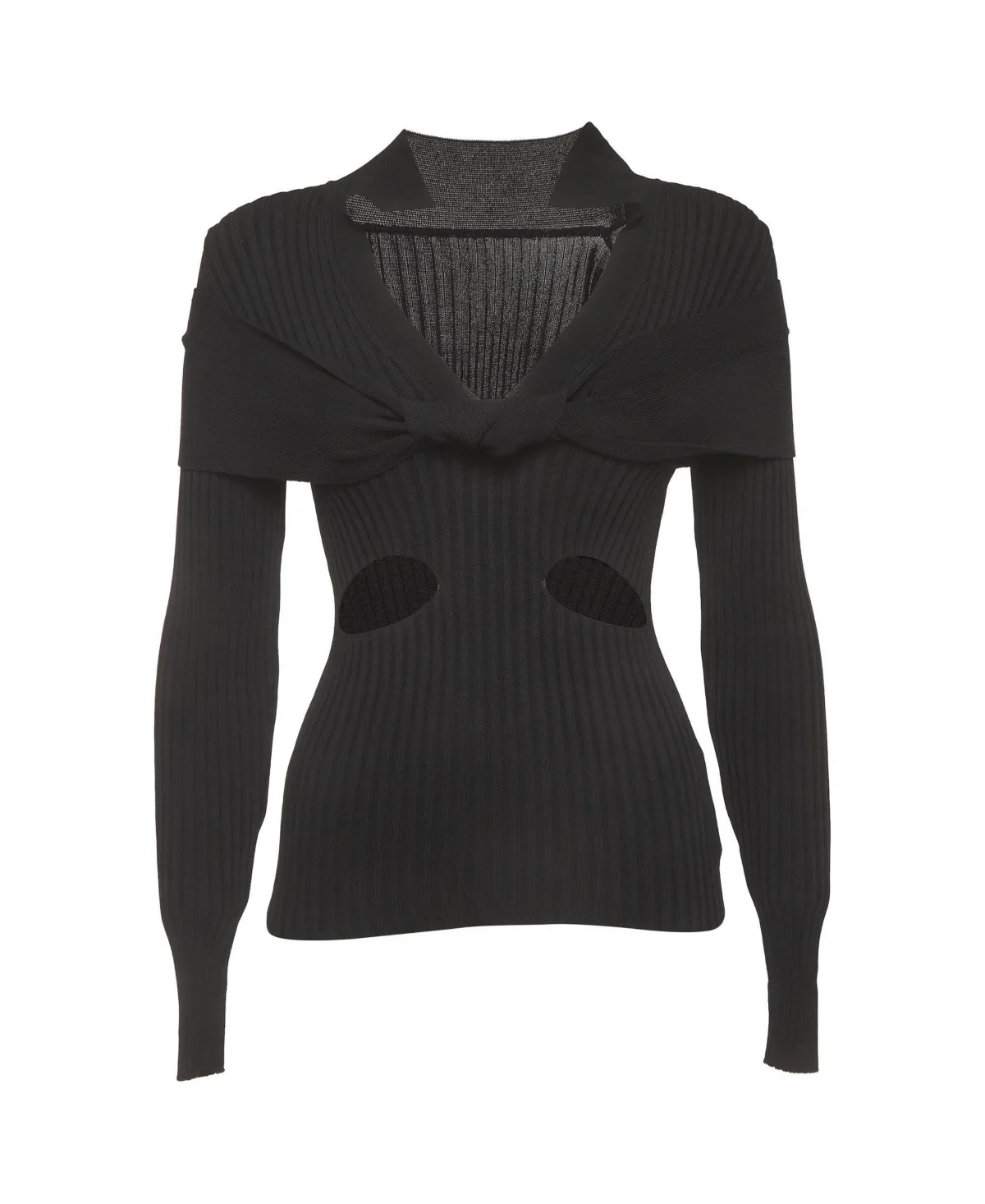 Pre-Owned La Maille Asco Ribbed Knit Cut-Out Top by JACQUEMUS