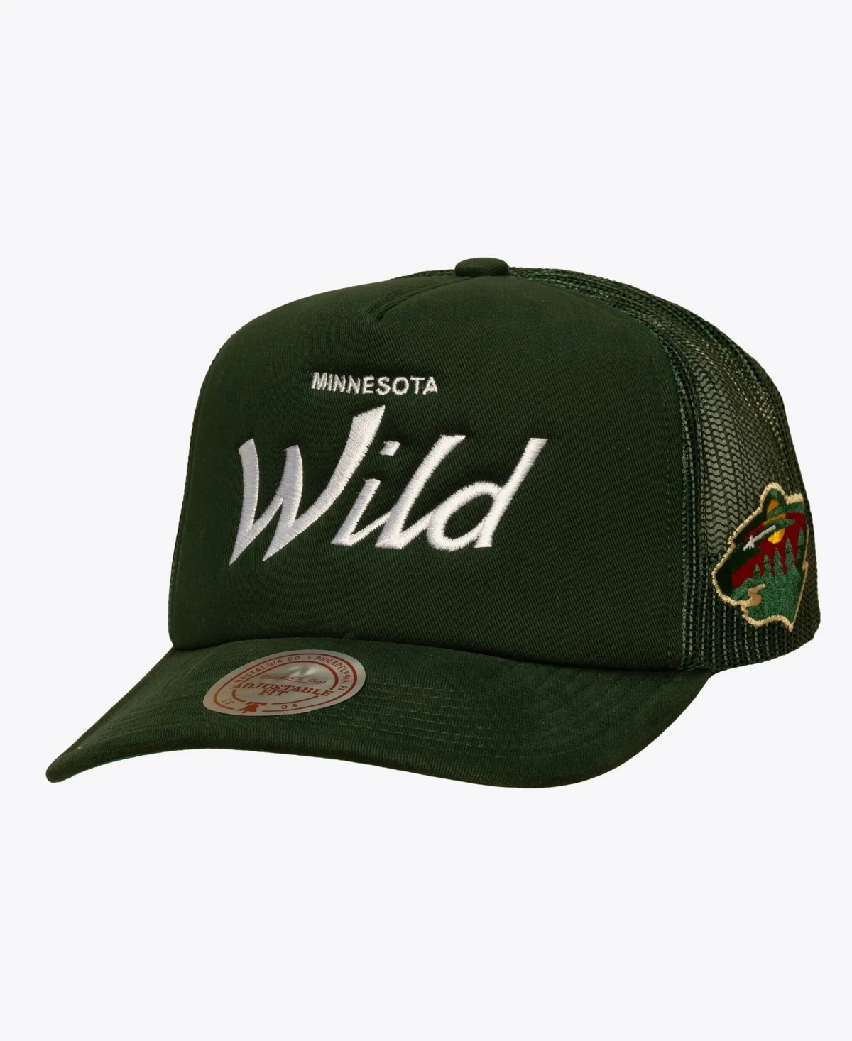 Minnesota Wild Head Coach Trucker Adjustable Hat by Mitchell & Ness