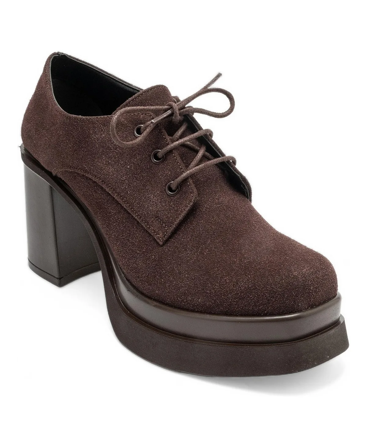 Vodette Platform Block Heel Oxford by Prologue Shoes