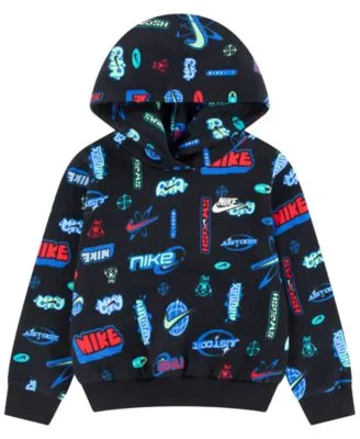 Logo Printed Pullover Hoodie by Nike