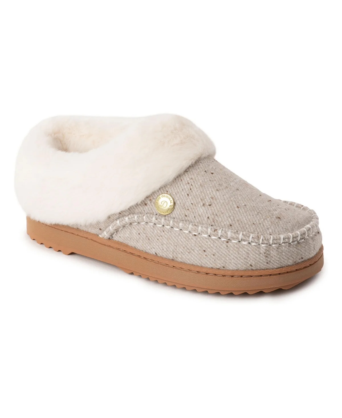 Nyla Plaid Moc Toe Clog Slippers