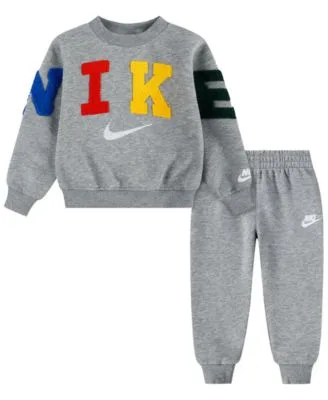 Fleece Crewneck Sweatshirt Joggers 2 Piece Set by Nike