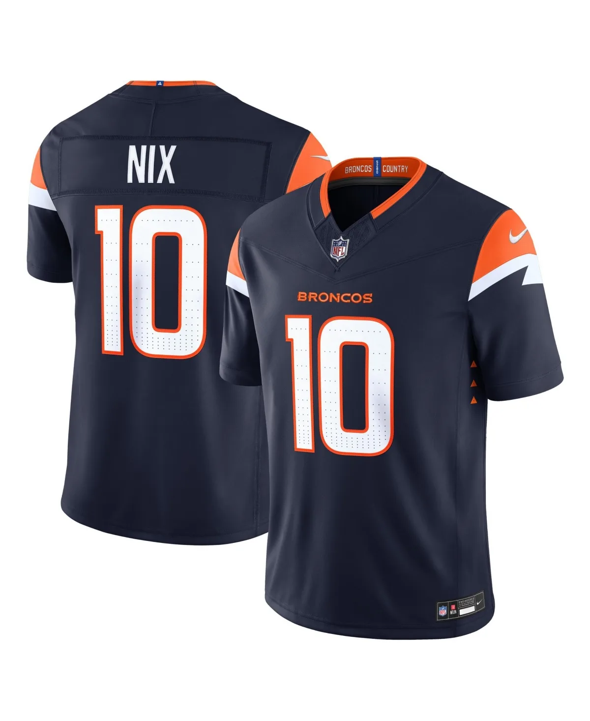 Denver Broncos Bo Nix Vapor F.U.S.E. Stitched Limited Jersey by Nike