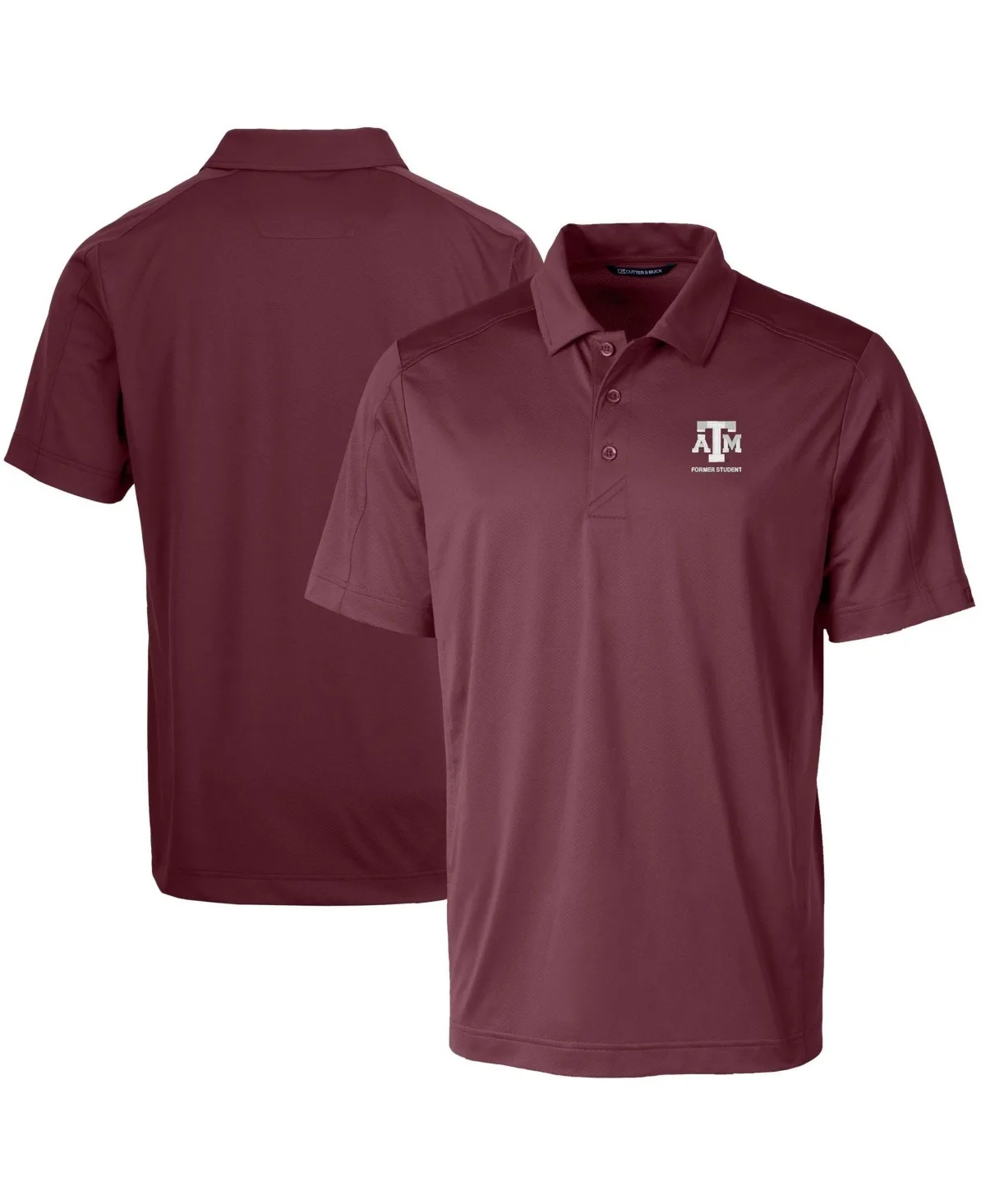 Cutter & Buck Texas A&M Aggies Alumni Logo Prospect Textured Stretch Polo by Cutter & Buck