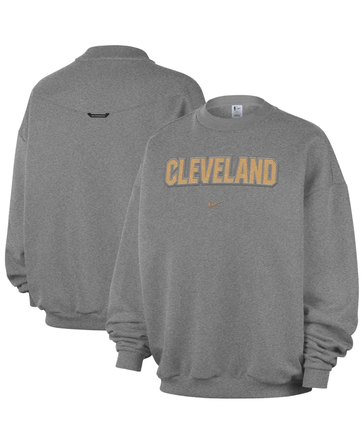 Cleveland Cavaliers Standard Issue Crewneck Fleece Relaxed-Fit Sweatshirt