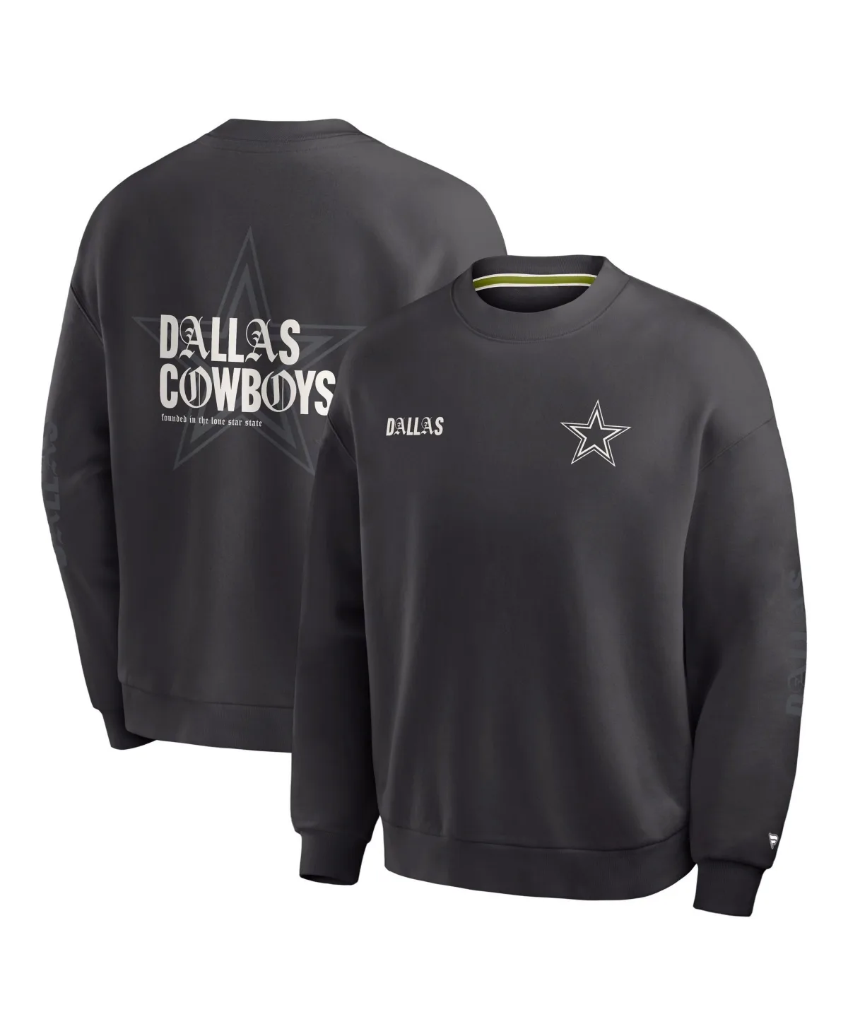 Dallas Cowboys Type Play Multi Oversized French-Terry Sweatshirt by Fanatics