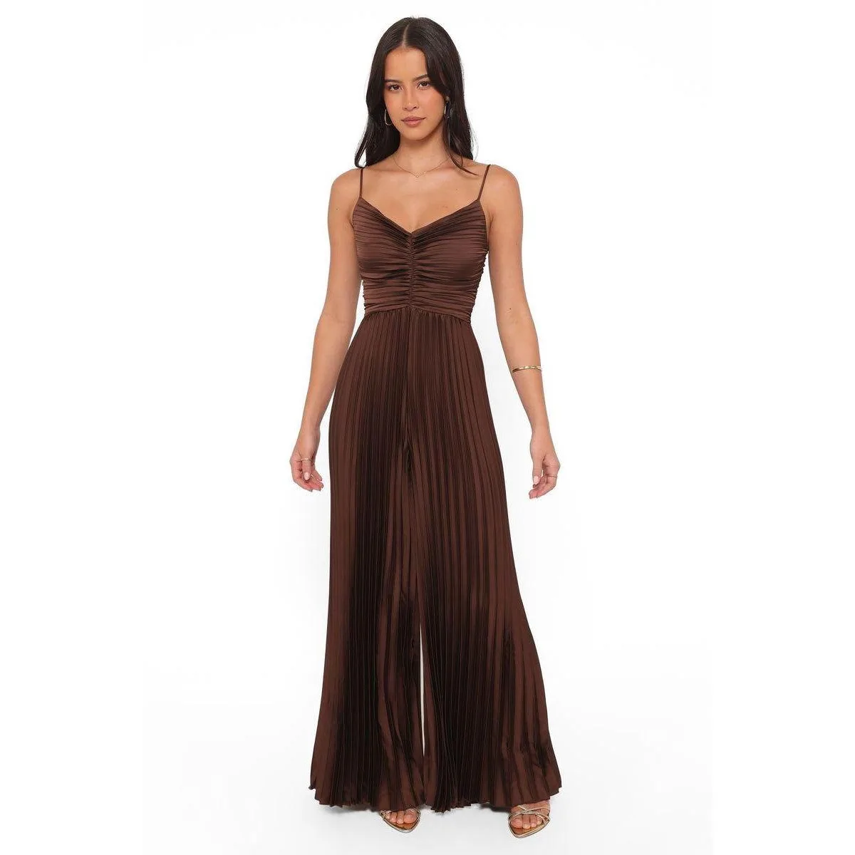 Angelique Pleated Jumpsuit by Petal and Pup