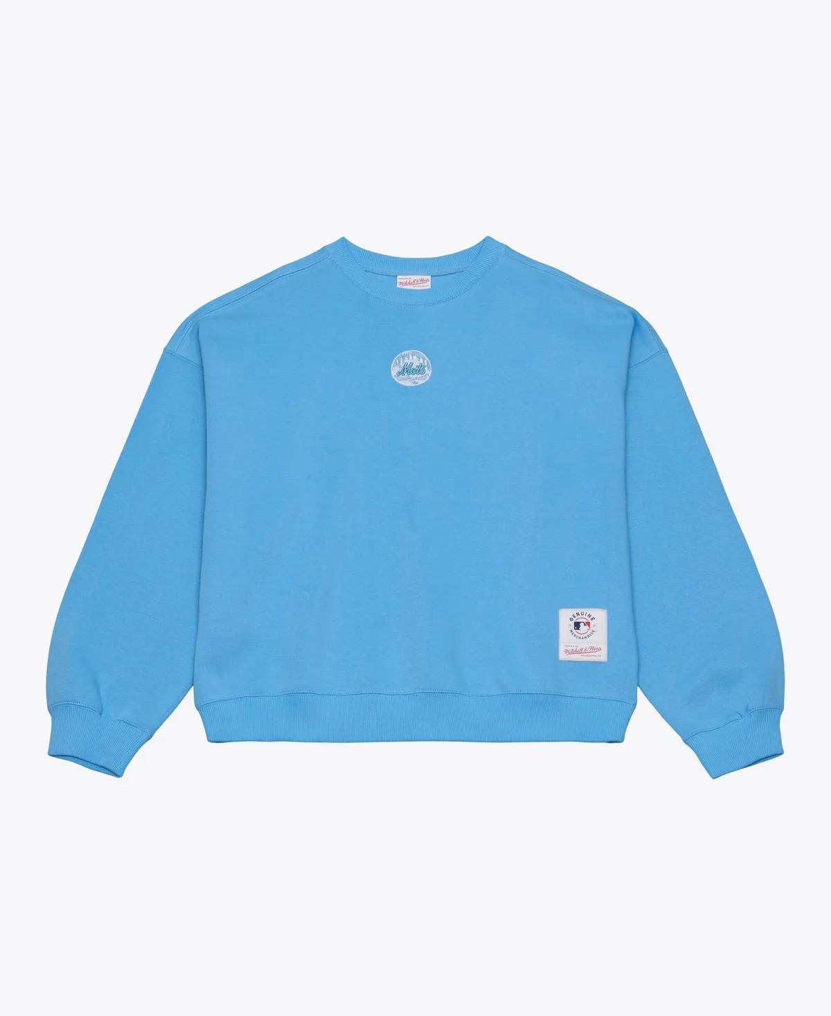 New York Mets Insignia Dropped-Shoulder Fleece Sweatshirt