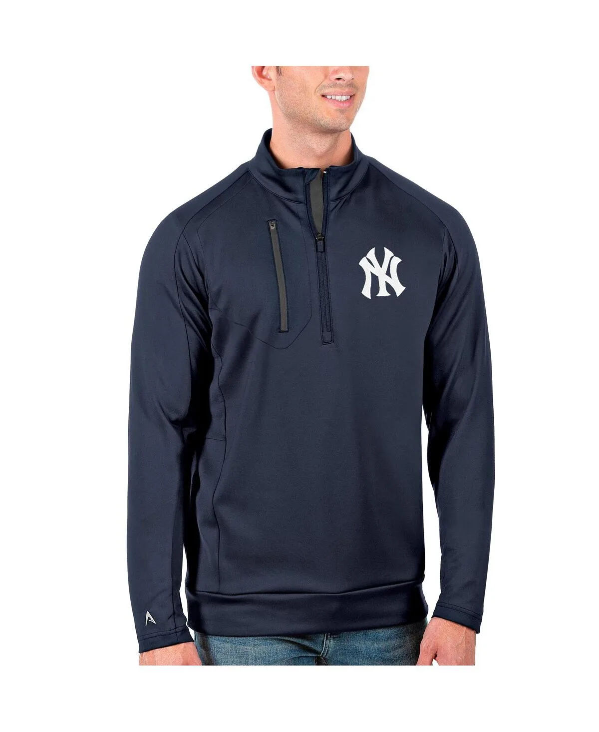New York Yankees Generation Quarter-Zip Pullover Jacket by Antigua