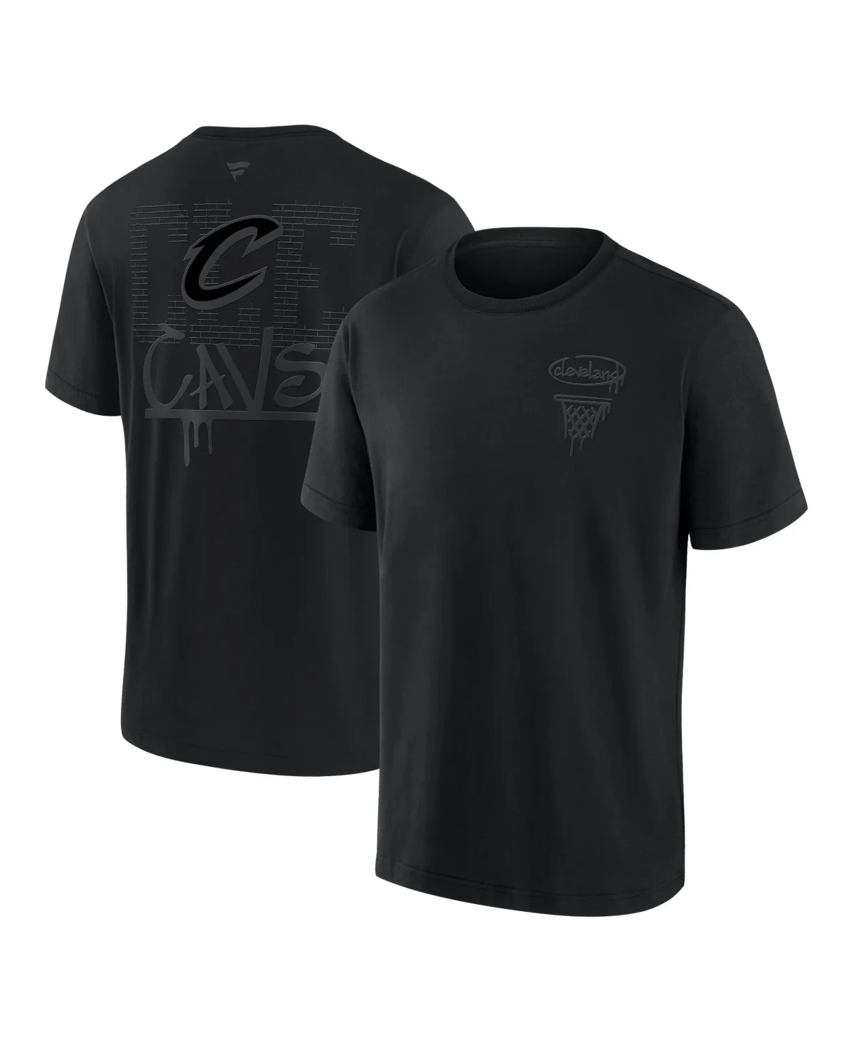 Cleveland Cavaliers Blackout Heavyweight T-Shirt by Fanatics
