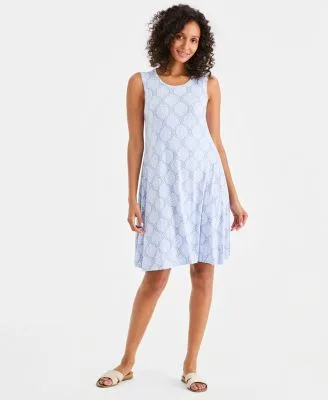Printed Sleeveless Knit Dress by Style & Co