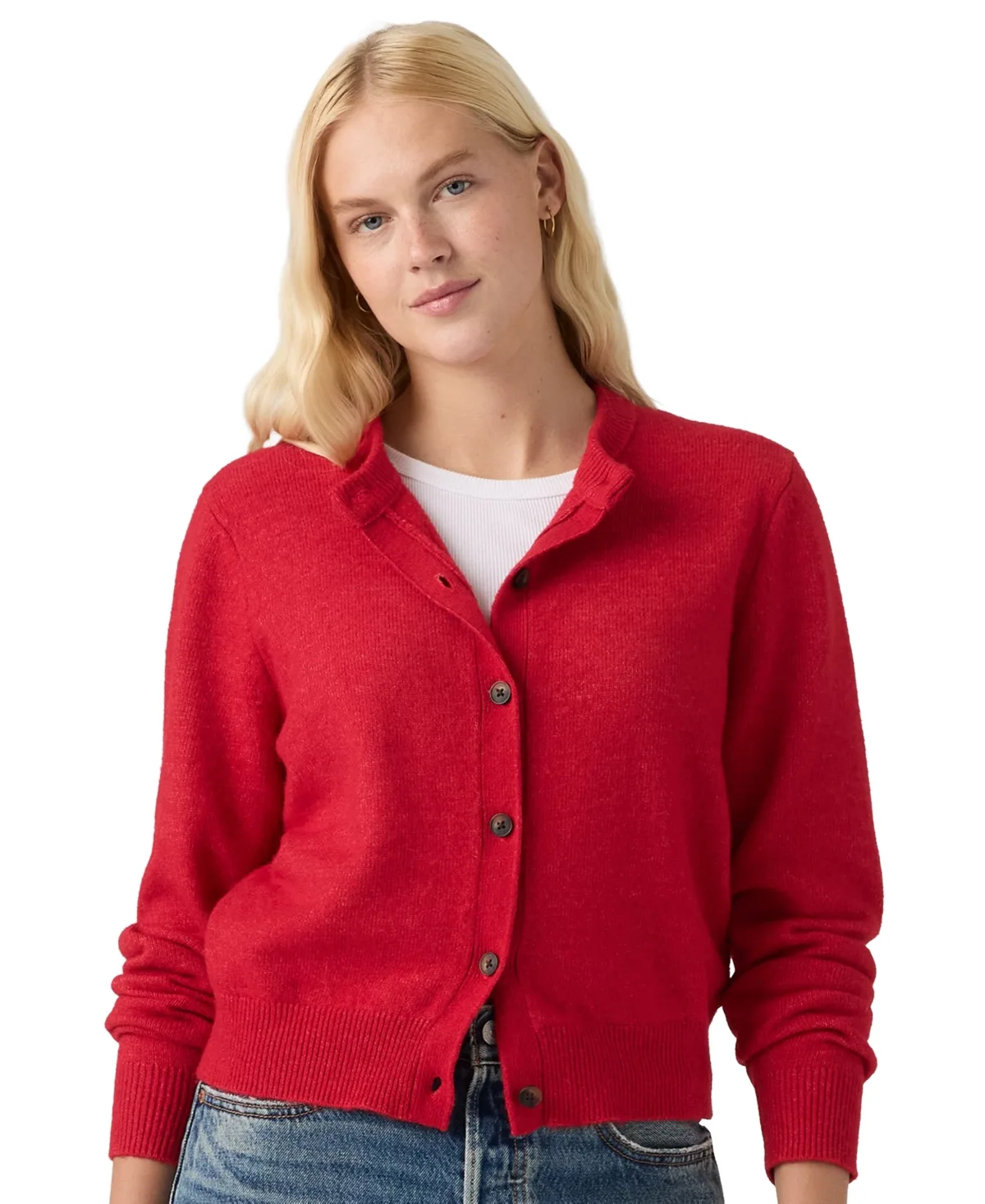 Claire Stripe Wool-Blend Cardigan by Levi's