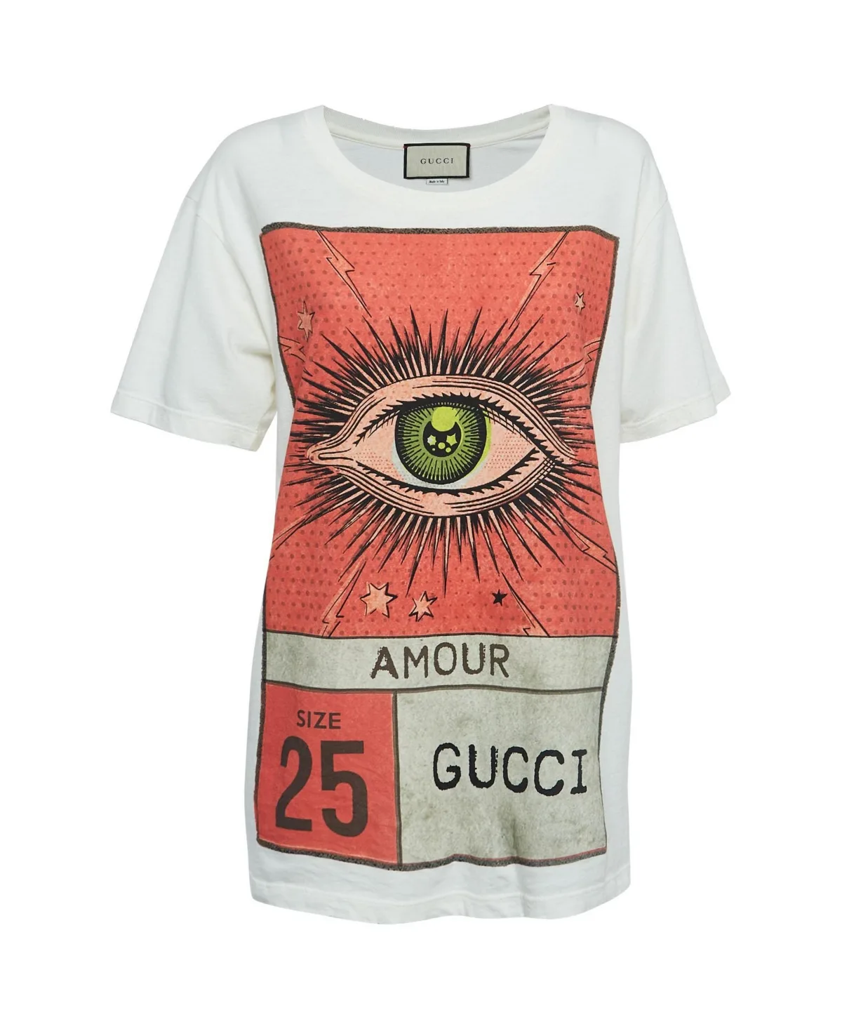 Pre-Owned Amour Graphic Print Cotton T-Shirt by Gucci