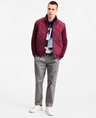 Holborn Quilted Sweater Jacket Hanover Quarter Zip Geometric Sweater Hampstead Modern Fit Chino Solid Pants by Ted Baker